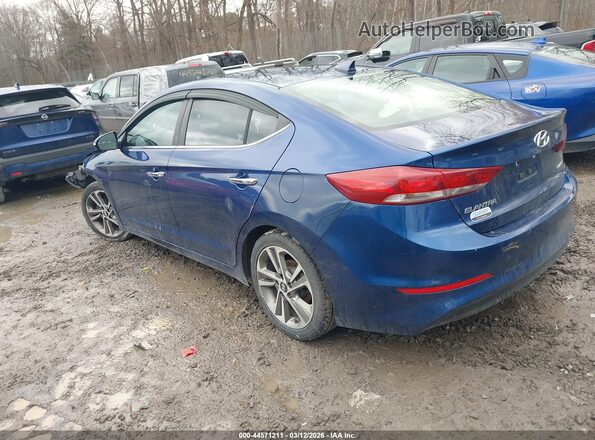 5NPD84LF0HH054401 2017 HYUNDAI ELANTRA Синий Задняя левая четверть