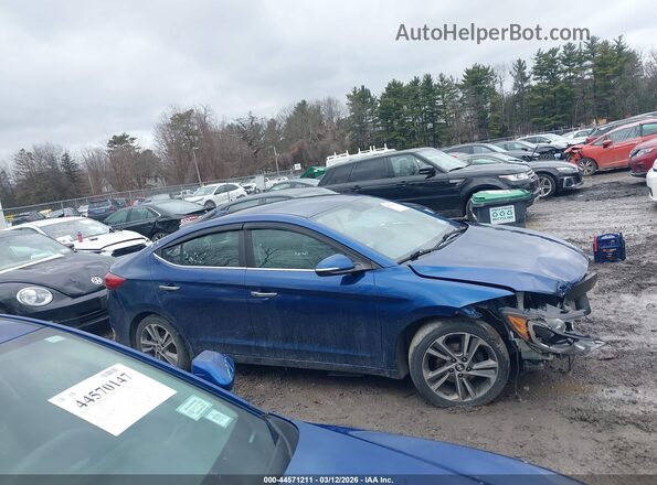 5NPD84LF0HH054401 2017 HYUNDAI ELANTRA Синий Вид задней части салона
