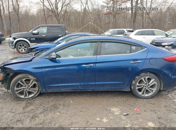 5NPD84LF0HH054401 2017 HYUNDAI ELANTRA Синий Панорамный вид салона 360°