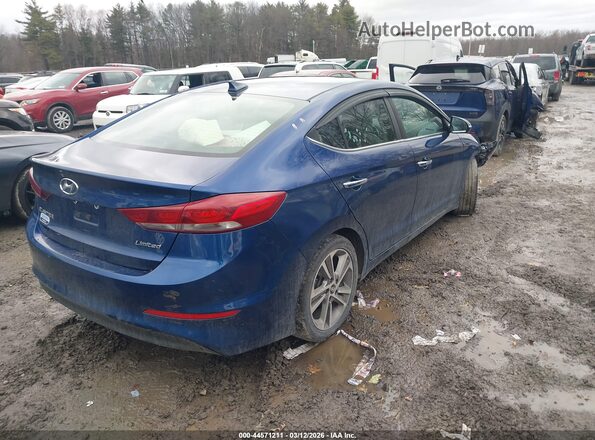 5NPD84LF0HH054401 2017 HYUNDAI ELANTRA Синий Задняя правая четверть