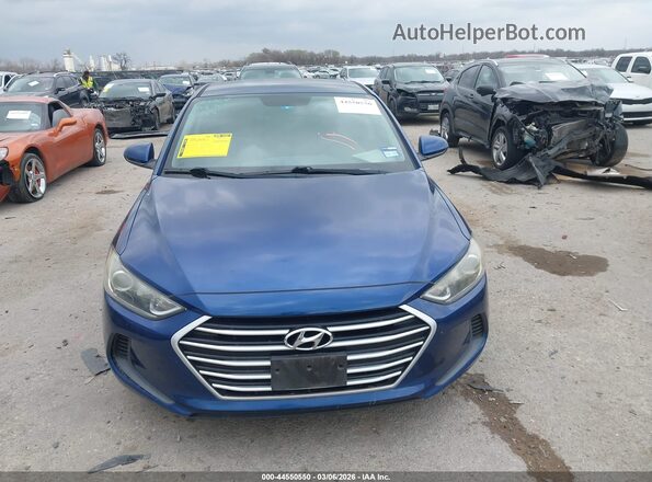 5NPD84LF0HH069481 2017 HYUNDAI ELANTRA Blue ხელსაწყოთა პანელის ხედი