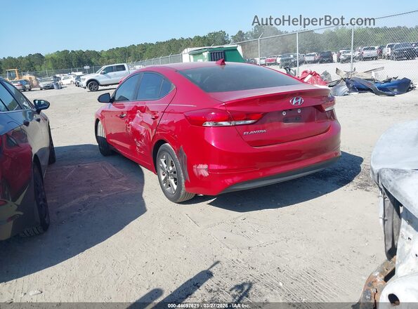 5NPD84LF0JH372038 2018 HYUNDAI ELANTRA Red Trasero izquierdo