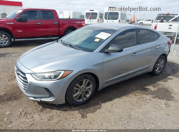5NPD84LF1HH078108 2017 HYUNDAI ELANTRA Gray წინა მარცხენა ხედი სამი მეოთხედიდან