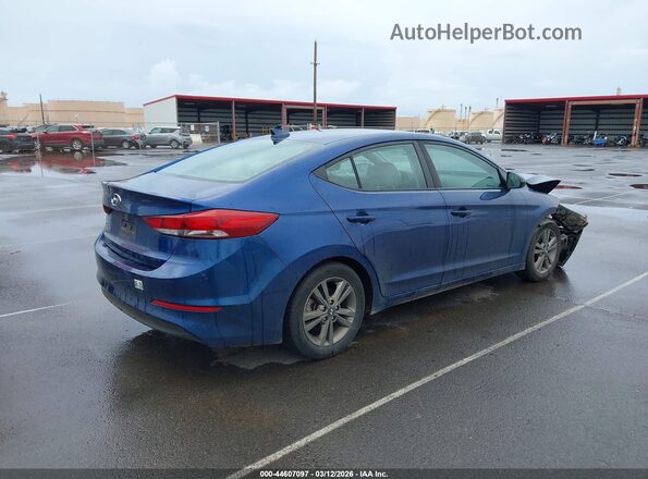 5NPD84LF1JH394825 2018 HYUNDAI ELANTRA Blue Задня права чверть
