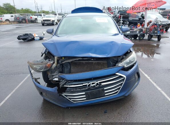 5NPD84LF1JH394825 2018 HYUNDAI ELANTRA Blue Вид спереду