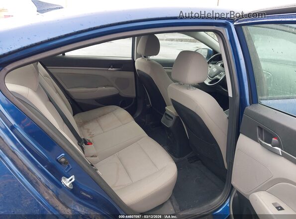 5NPD84LF1JH394825 2018 HYUNDAI ELANTRA Blue Вид наклейки з VIN-кодом