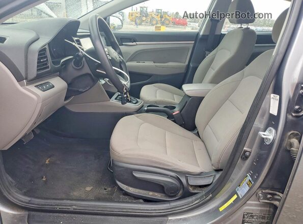 5NPD84LF1KH429364 2019 HYUNDAI ELANTRA Gray Սալոնի դիմացի տեսք