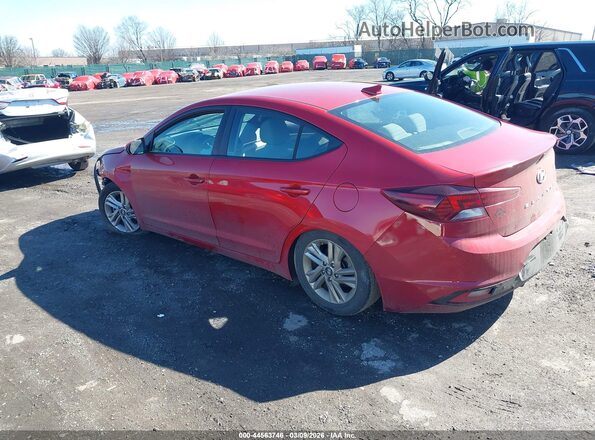 5NPD84LF1LH513069 2020 HYUNDAI ELANTRA Красный Задняя левая четверть