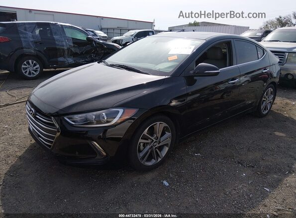 5NPD84LF2HH041309 2017 HYUNDAI ELANTRA Black Vista tres cuartos delantera izquierda