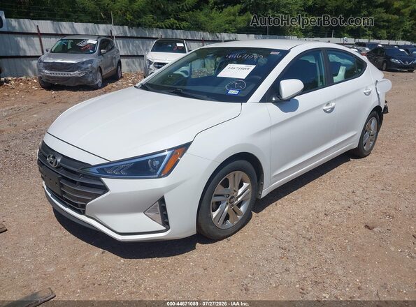 5NPD84LF2KH418700 2019 HYUNDAI ELANTRA White Front left