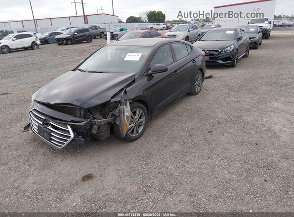5NPD84LF3JH240231 2018 HYUNDAI ELANTRA Black Front left
