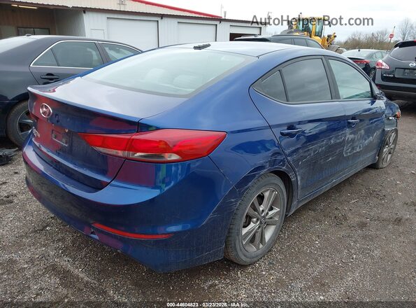 5NPD84LF3JH268921 2018 HYUNDAI ELANTRA Blue Rear right