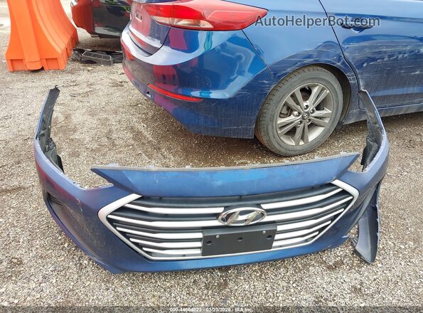 5NPD84LF3JH268921 2018 HYUNDAI ELANTRA Blue Instrument cluster view