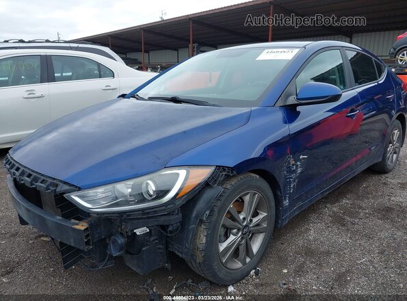 5NPD84LF3JH268921 2018 HYUNDAI ELANTRA Blue 