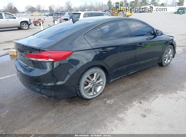 5NPD84LF3JH337123 2018 HYUNDAI ELANTRA Черный Задняя правая четверть