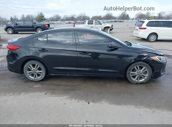 5NPD84LF3JH337123 2018 HYUNDAI ELANTRA Черный Вид задней части салона
