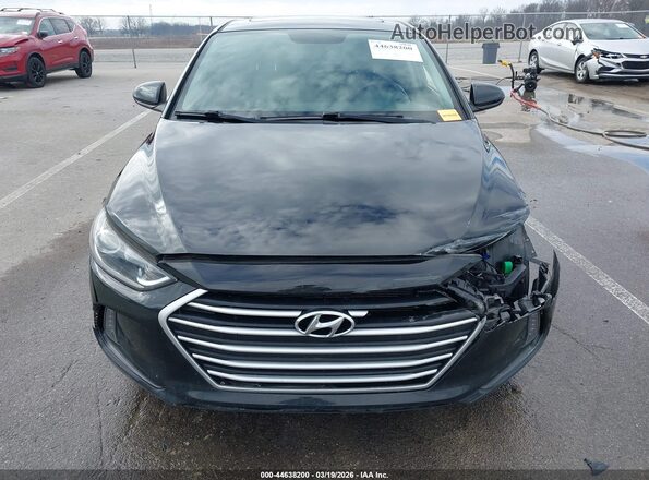 5NPD84LF3JH337123 2018 HYUNDAI ELANTRA Черный Вид щитка приборов