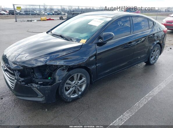 5NPD84LF3JH337123 2018 HYUNDAI ELANTRA Черный Вид спереди