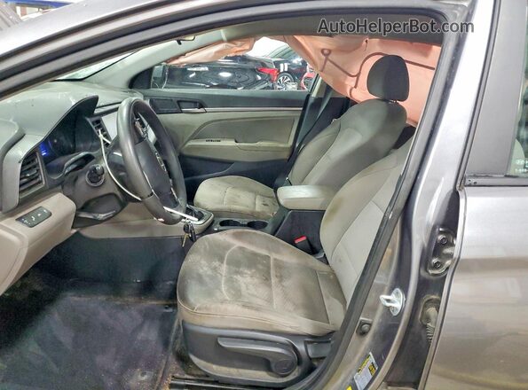 5NPD84LF3KH416020 2019 HYUNDAI ELANTRA Gray 