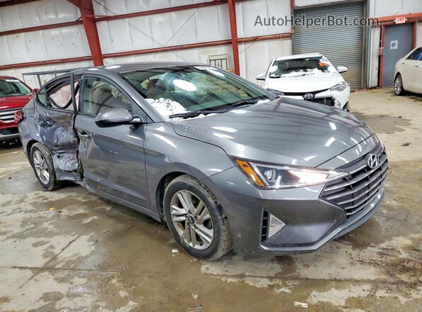 5NPD84LF3KH416020 2019 HYUNDAI ELANTRA Gray 