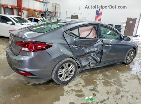 5NPD84LF3KH416020 2019 HYUNDAI ELANTRA Gray 