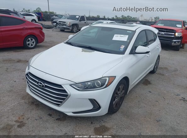 5NPD84LF5HH154154 2017 HYUNDAI ELANTRA White წინა მარცხენა ხედი სამი მეოთხედიდან