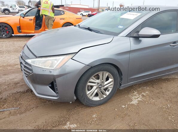 5NPD84LF5KH408016 2019 HYUNDAI ELANTRA Серый Вид спереди