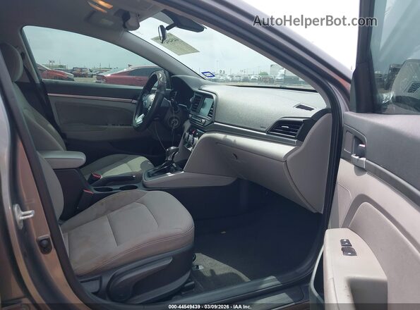 5NPD84LF5KH408016 2019 HYUNDAI ELANTRA Серый Вид салона спереди