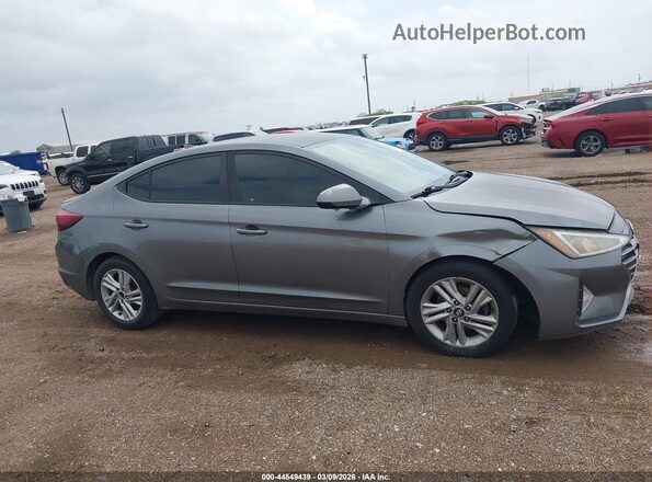 5NPD84LF5KH408016 2019 HYUNDAI ELANTRA Серый Вид задней части салона