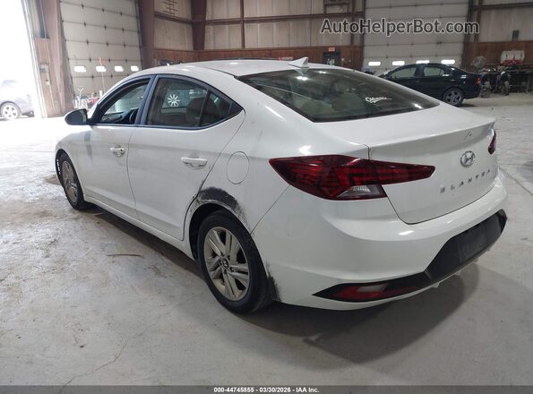 5NPD84LF5KH454221 2019 HYUNDAI ELANTRA White უკანა მარცხენა
