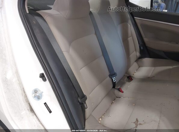 5NPD84LF5KH454221 2019 HYUNDAI ELANTRA White VIN კოდის სტიკერის ხედი