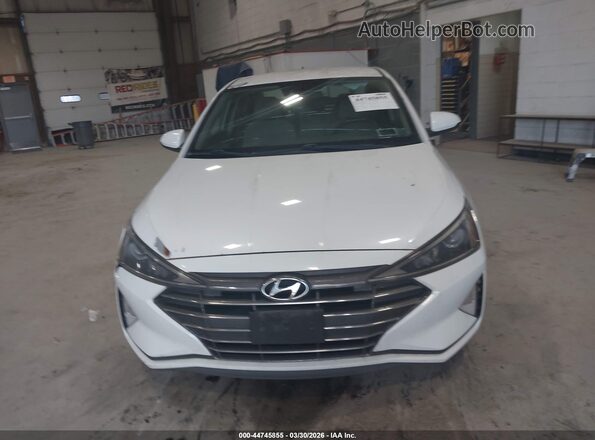 5NPD84LF5KH454221 2019 HYUNDAI ELANTRA White ხელსაწყოთა პანელის ხედი