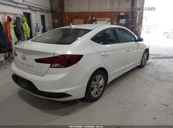 5NPD84LF5KH454221 2019 HYUNDAI ELANTRA White უკანა მარჯვენა