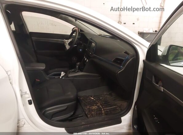 5NPD84LF5KH469219 2019 HYUNDAI ELANTRA White წინა სალონის ხედი