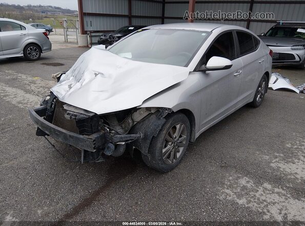 5NPD84LF6JH260313 2018 HYUNDAI ELANTRA Серебряный Передняя левая четверть