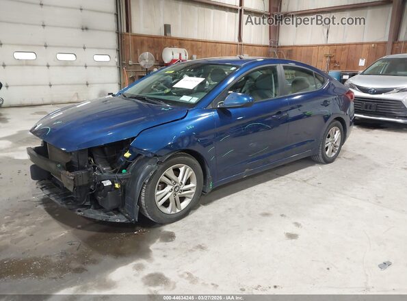 5NPD84LF6KH479368 2019 HYUNDAI ELANTRA Blue Vista tres cuartos delantera izquierda