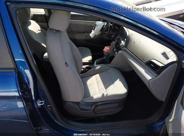 5NPD84LF6LH558671 2020 HYUNDAI ELANTRA Blue Widok wnętrza z przodu