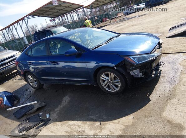 5NPD84LF6LH558671 2020 HYUNDAI ELANTRA Blue Widok wnętrza 360 stopni