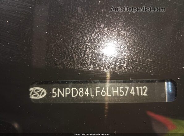 5NPD84LF6LH574112 2020 HYUNDAI ELANTRA Blue Շարժիչի բաժամունքի տեսք