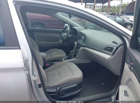 5NPD84LF7JH354765 2018 HYUNDAI ELANTRA Silver Widok wnętrza z przodu
