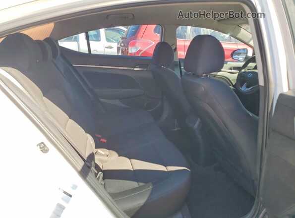 5NPD84LF7KH474907 2019 HYUNDAI ELANTRA White Rear seats view
