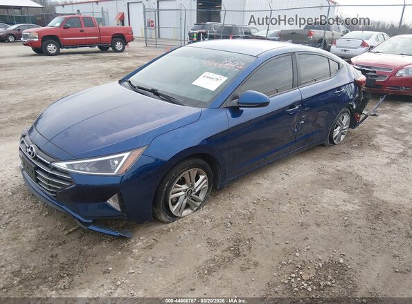 5NPD84LF7LH532287 2020 HYUNDAI ELANTRA Blue წინა მარცხენა ხედი სამი მეოთხედიდან