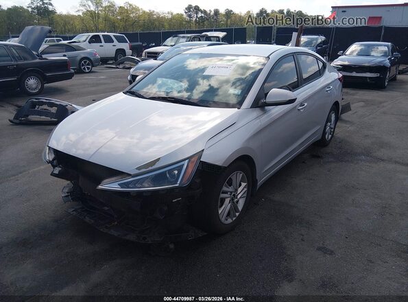 5NPD84LF7LH540650 2020 HYUNDAI ELANTRA Silver Առջևի ձախ երեք քառորդ տեսարան