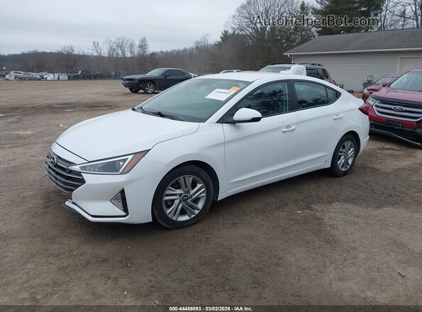 5NPD84LF7LH628517 2020 HYUNDAI ELANTRA White Առջևի ձախ երեք քառորդ տեսարան