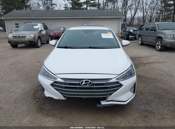 5NPD84LF7LH628517 2020 HYUNDAI ELANTRA White Սարքավորումների վահանակի տեսք