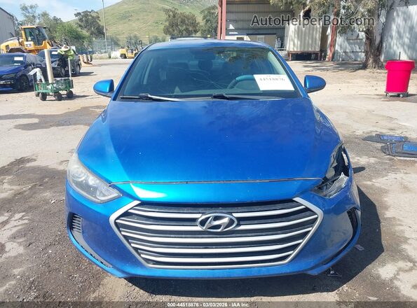 5NPD84LF8HH121990 2017 HYUNDAI ELANTRA Blue ხელსაწყოთა პანელის ხედი