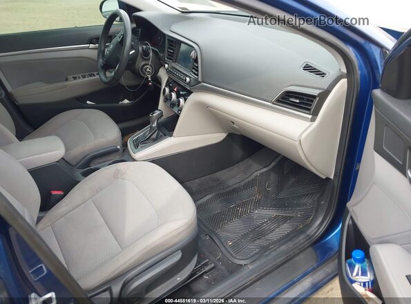 5NPD84LF8KH416823 2019 HYUNDAI ELANTRA Blue Widok wnętrza z przodu