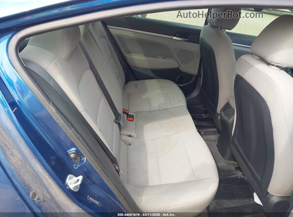 5NPD84LF8KH416823 2019 HYUNDAI ELANTRA Blue Widok naklejki z numerem VIN