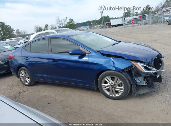 5NPD84LF8KH416823 2019 HYUNDAI ELANTRA Blue Widok wnętrza z tyłu