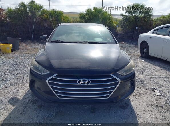 5NPD84LF9HH002751 2017 HYUNDAI ELANTRA Black ხელსაწყოთა პანელის ხედი